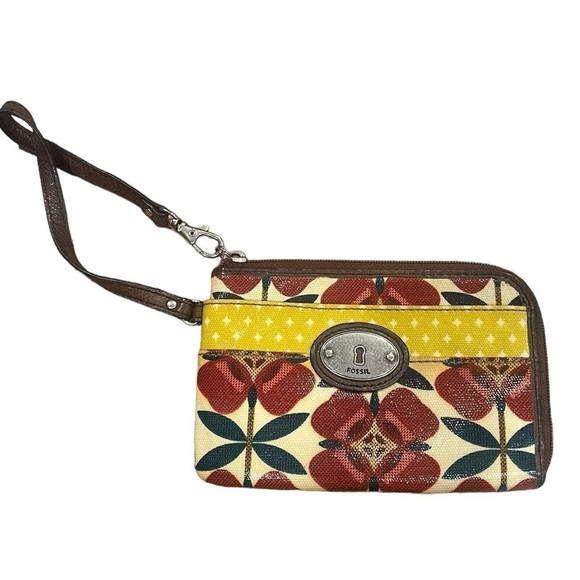 Fossil Wristlet Keyper Coated Canvas Wristlet - Picture 2 of 9